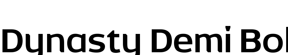 Dynasty Demi Bold Schrift Herunterladen Kostenlos